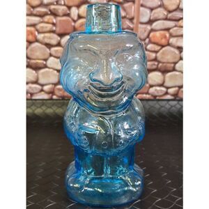 Vintage (70s) Tiara Indiana Glass Jolly Mountaineer Decanter Shot Glass